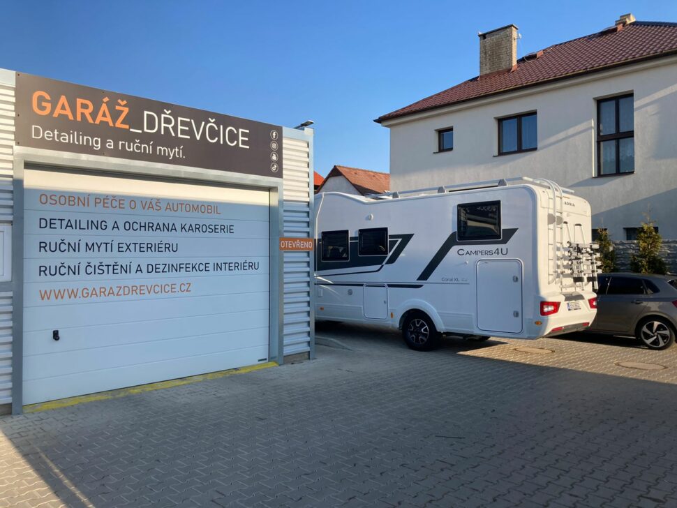 Čištění karavanů a obytných aut - Garáž Dřevčice